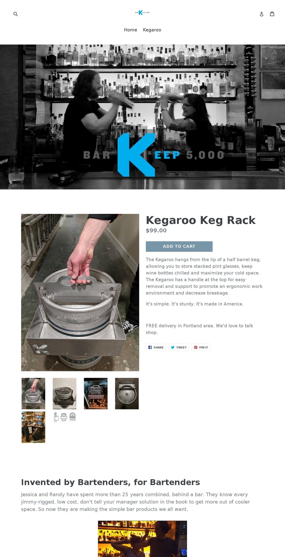 barkeep5000.com shopify website screenshot