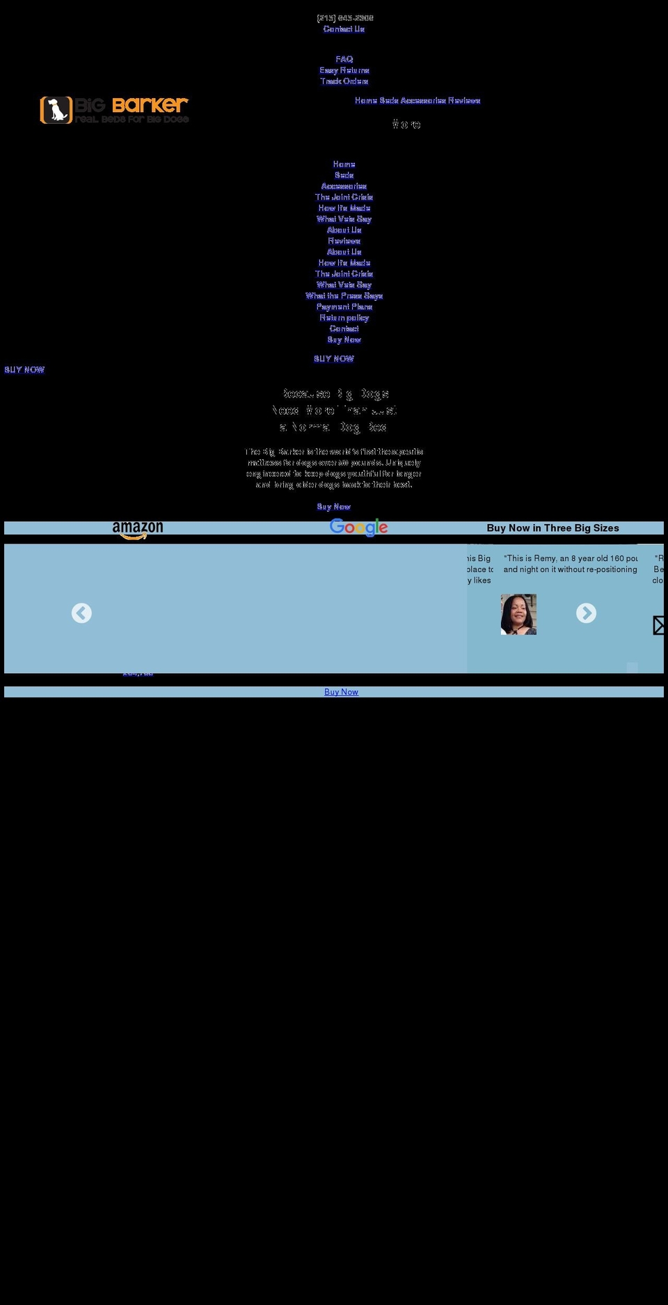 barkerbeds.com — Shopify storefront screenshot