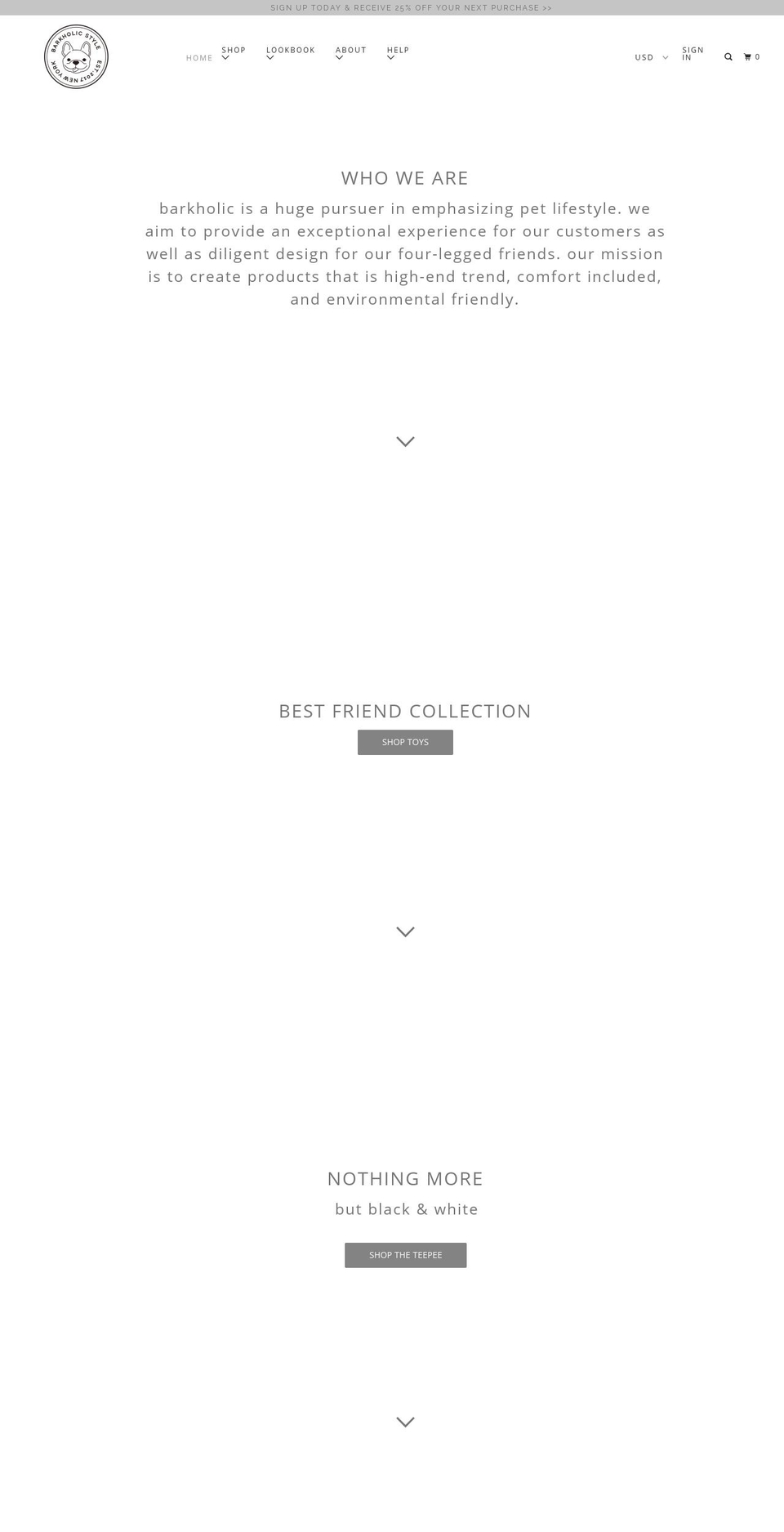 barkholic.com — Shopify storefront screenshot