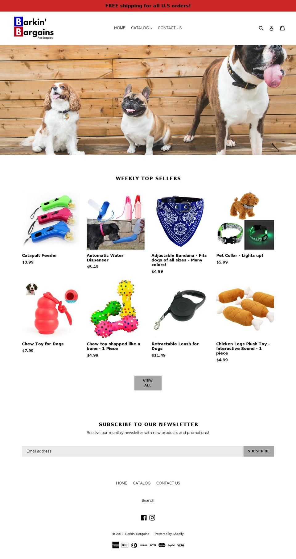 barkinbargains.com — Shopify storefront screenshot