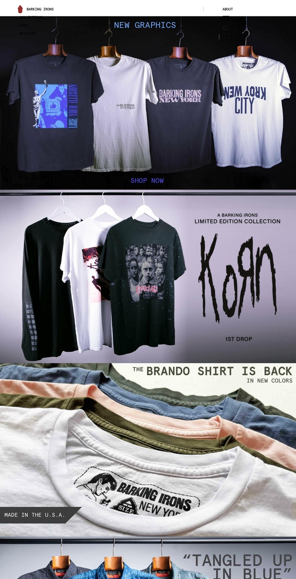barking-irons Shopify theme site example barkingirons.com
