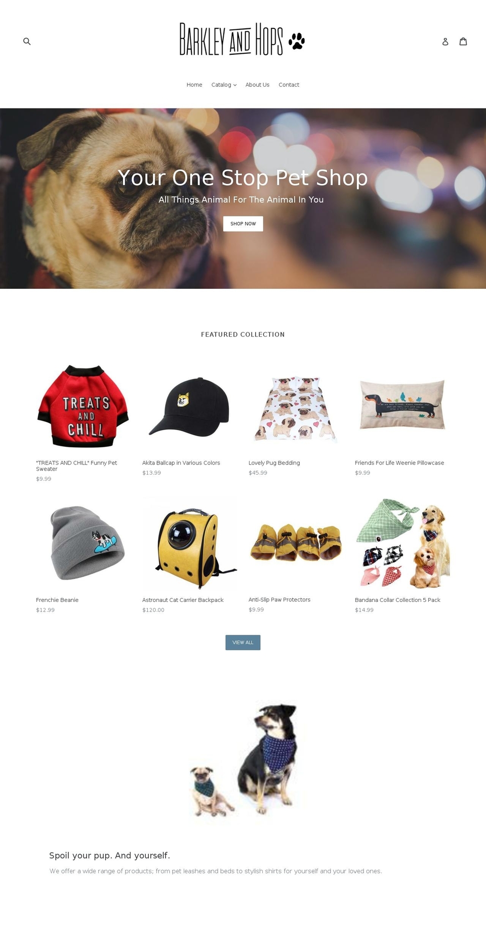 barkleyandhops.com — Shopify storefront screenshot