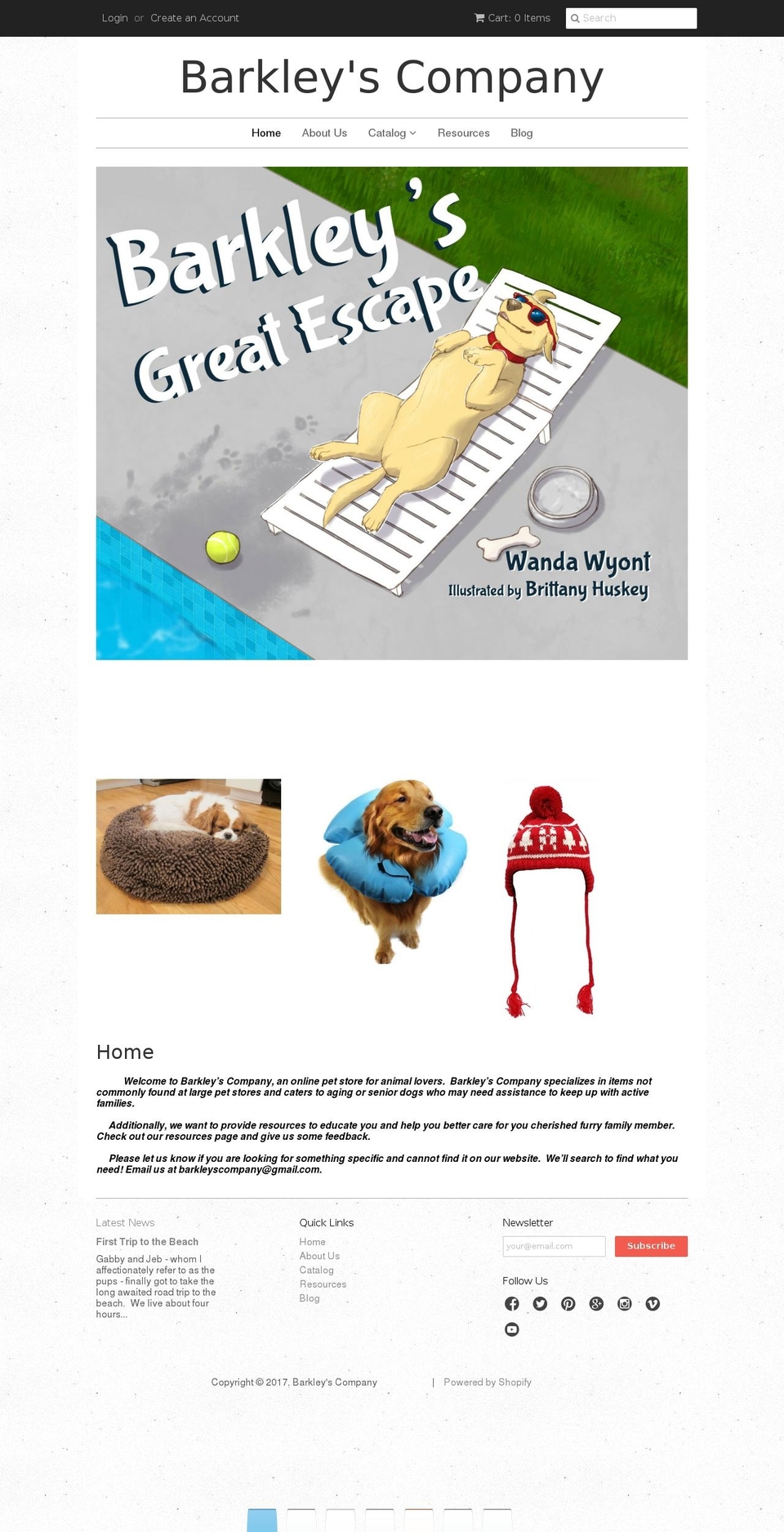 barkleyscompany.com shopify website screenshot