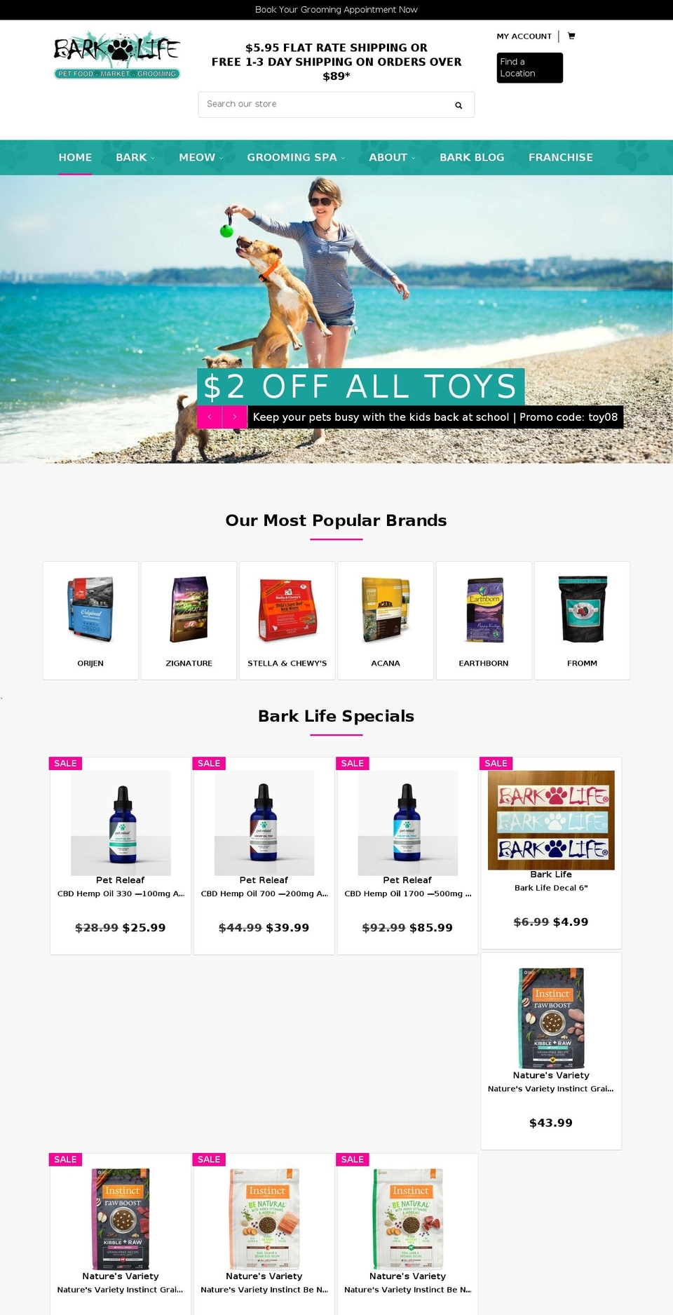 theme-export-shoparistopets-com-venture-12apr Shopify theme site example barklife.com