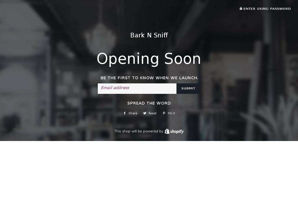 barknsniff.com — Shopify storefront screenshot