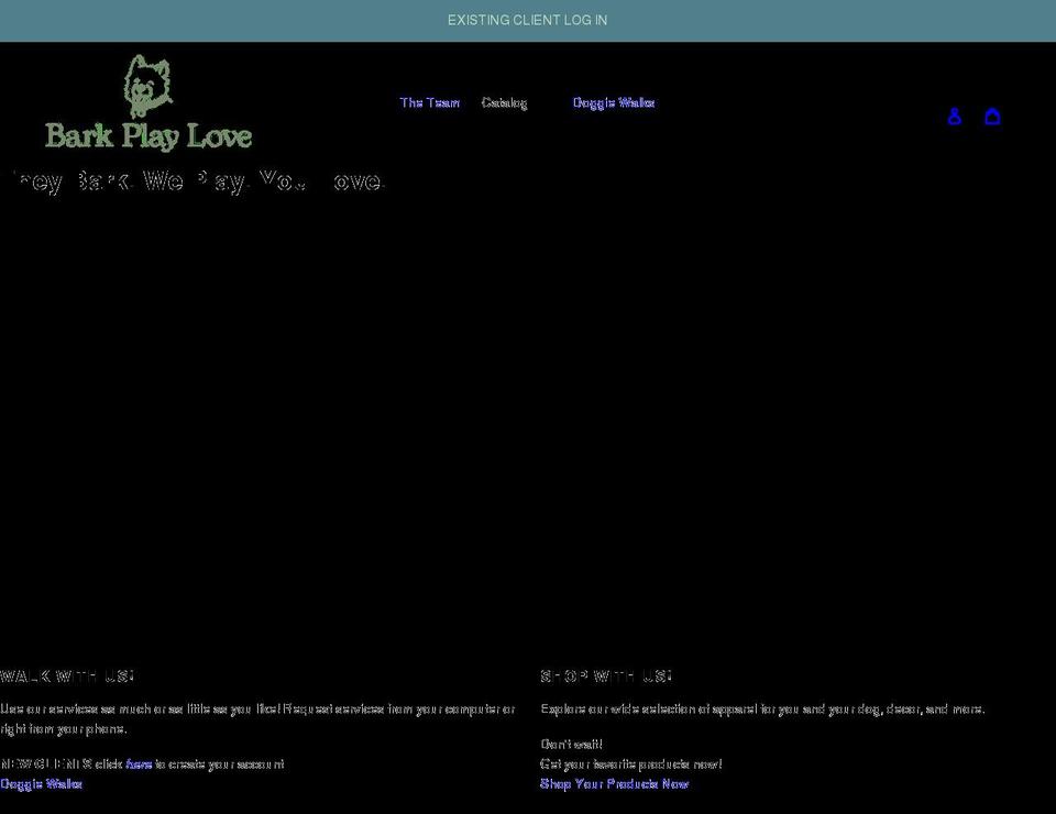 barkplaylove.com shopify website screenshot