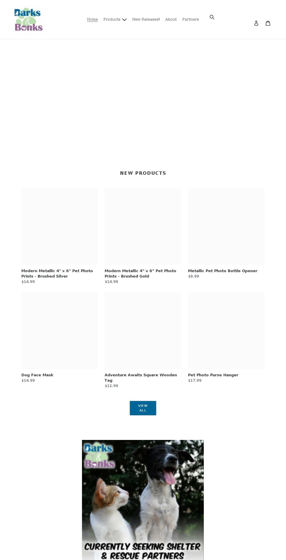 barksandbonks.com shopify website screenshot