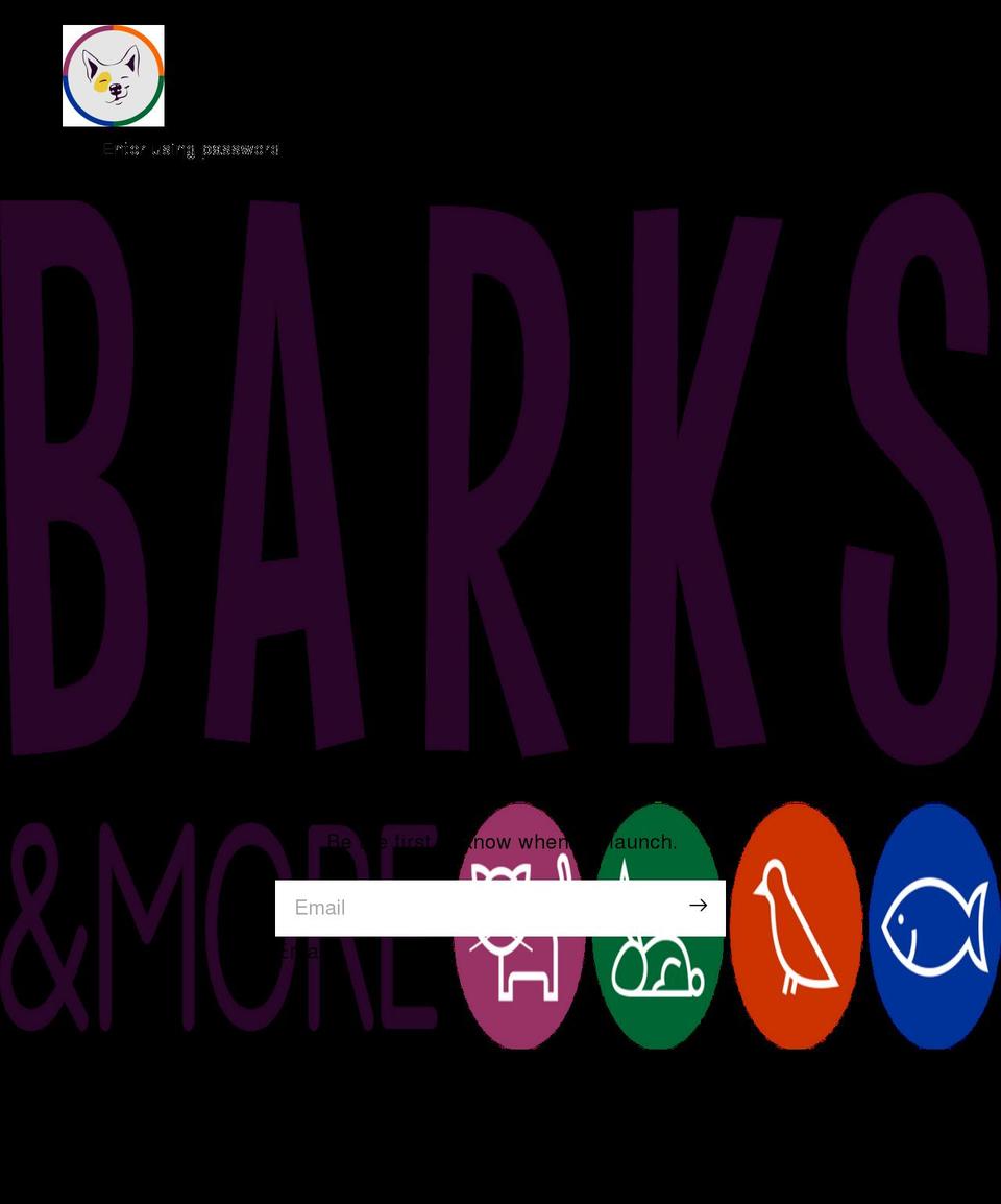 barksandmore.com shopify website screenshot