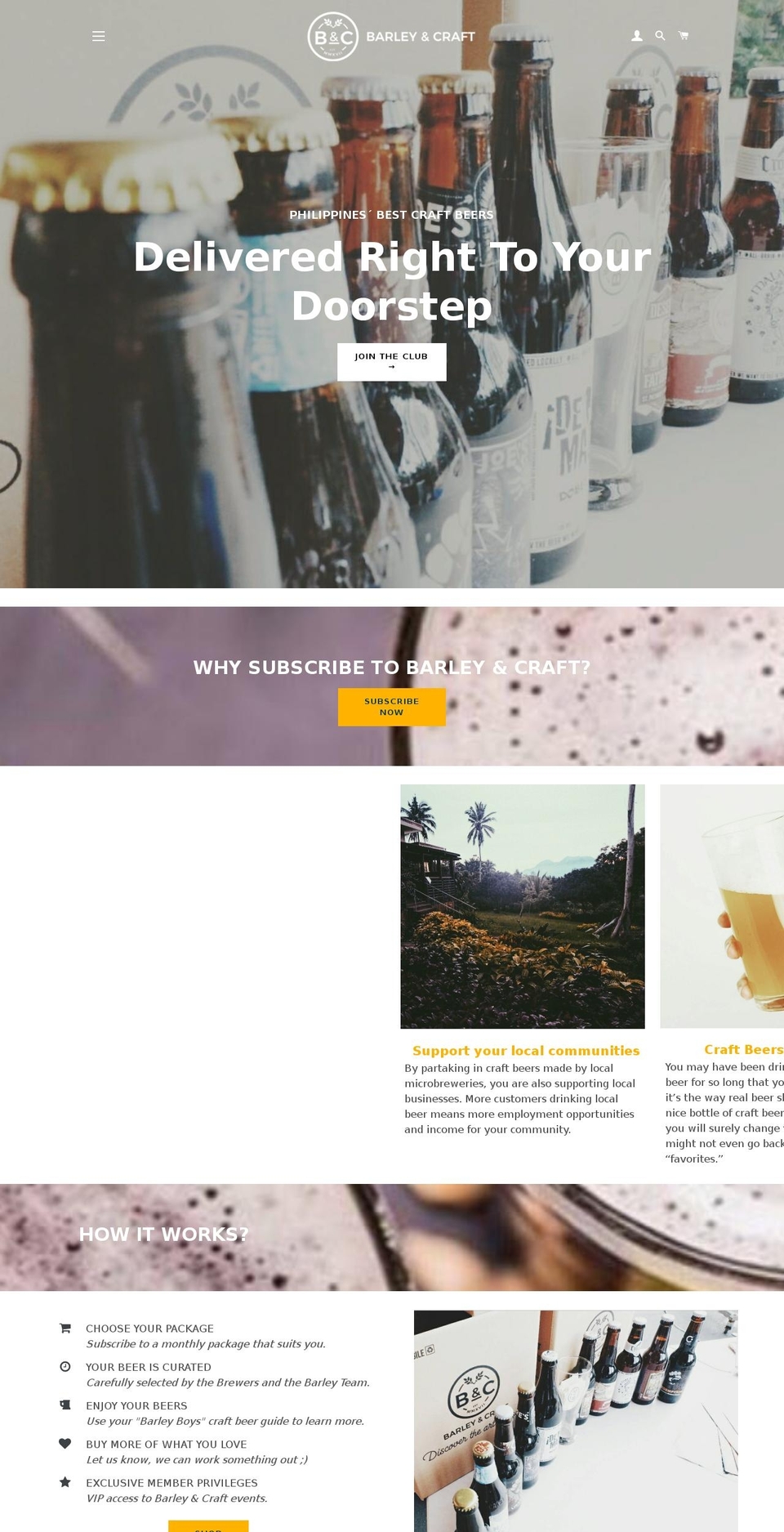 barleyncraft.com — Shopify storefront screenshot