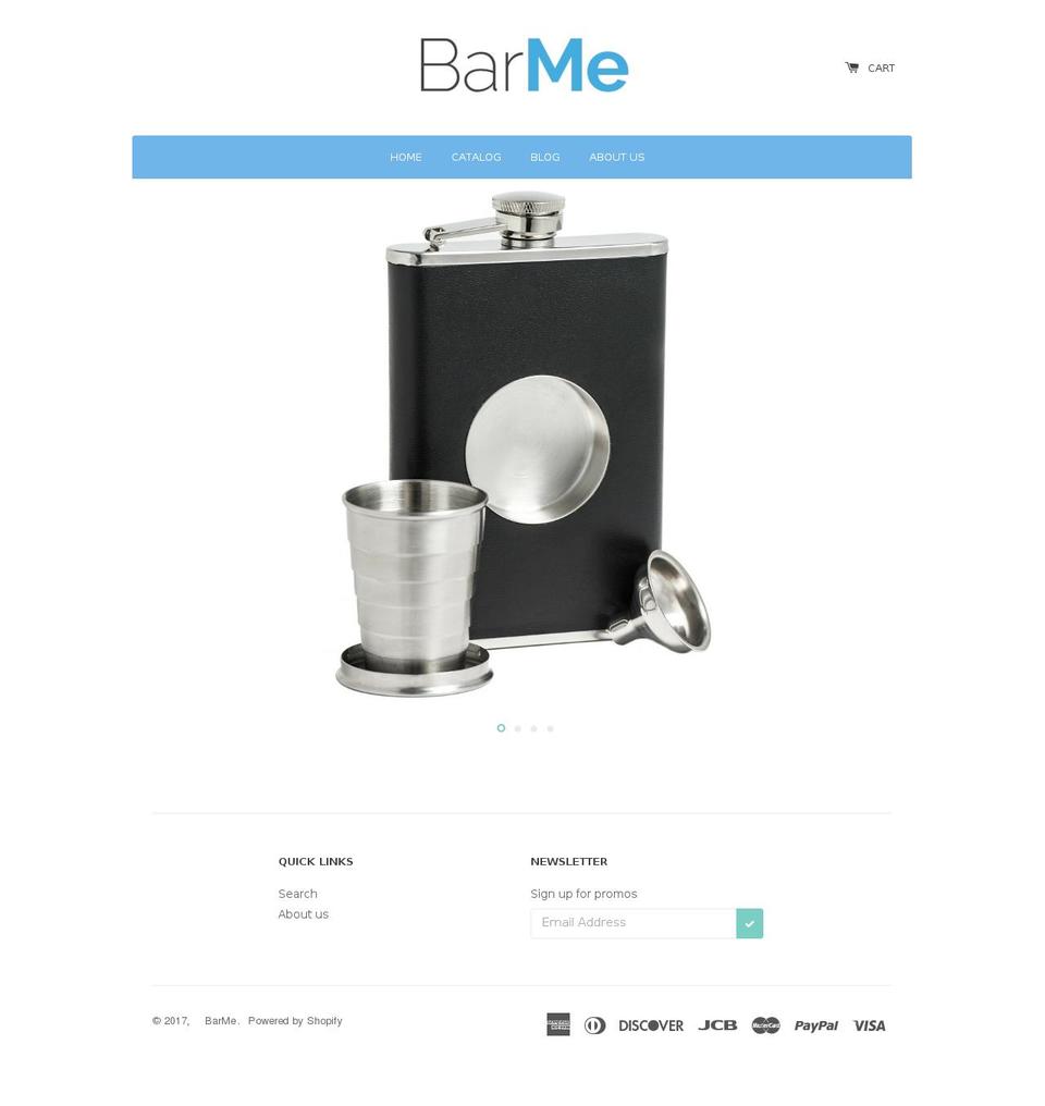 barmebrand.com shopify website screenshot