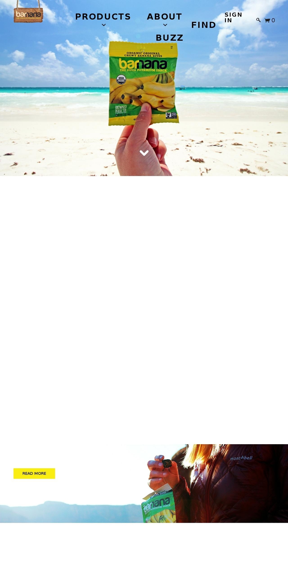 barnana.com shopify website screenshot