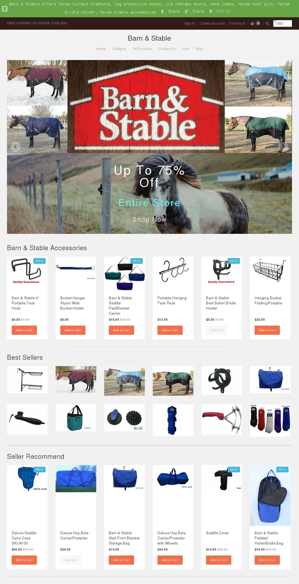 barnandstable.net shopify website screenshot