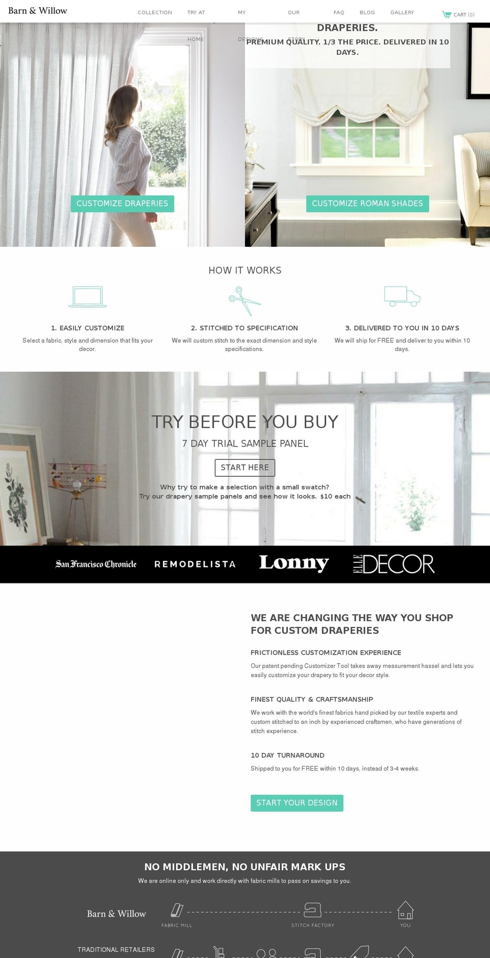 barnandwillow.com shopify website screenshot