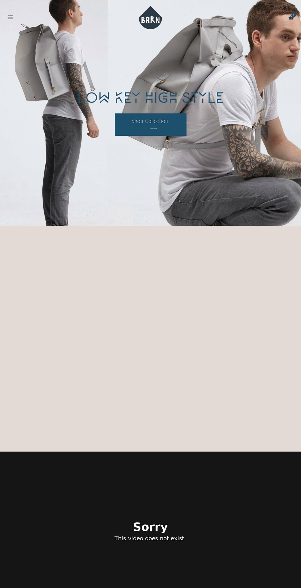 barnbags.com — Shopify storefront screenshot