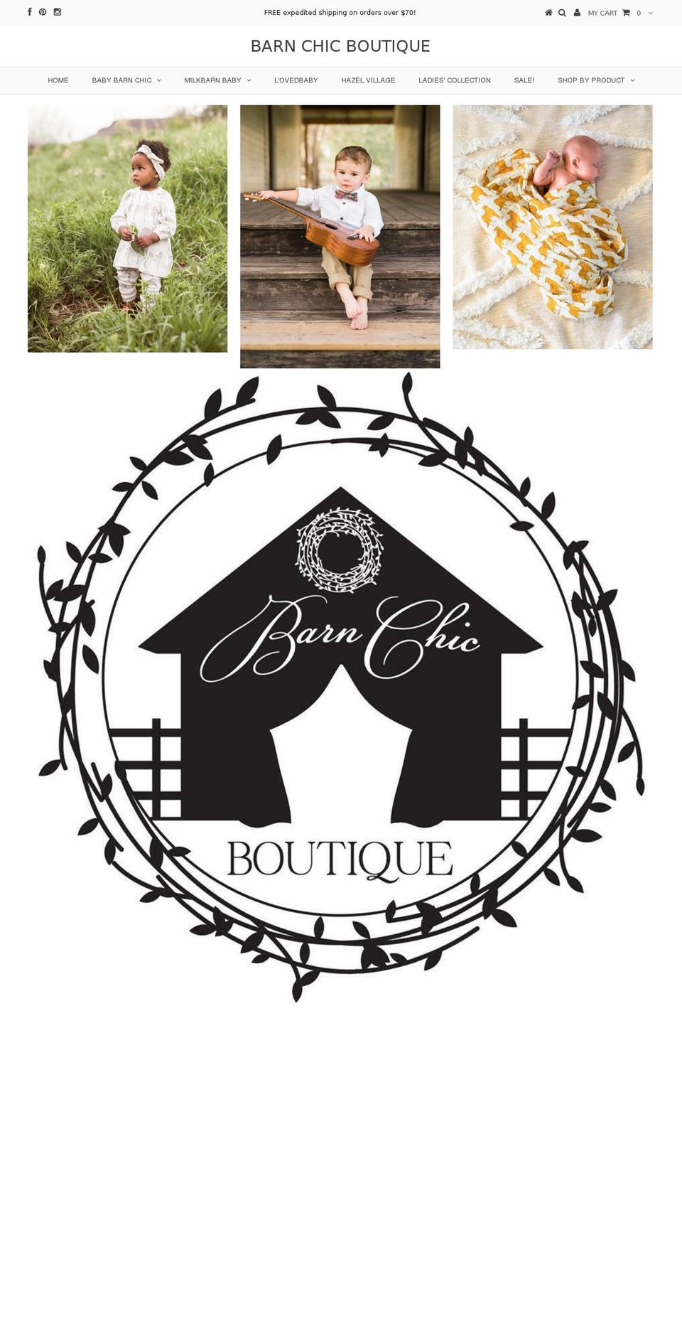 barnchicantiques.com — Shopify storefront screenshot