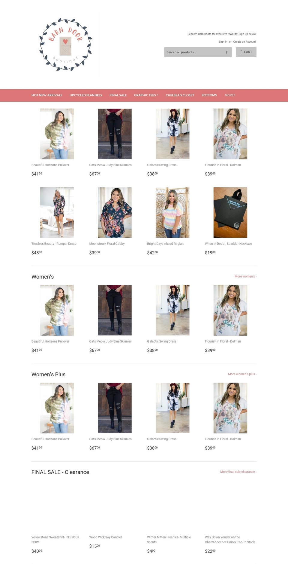 barndoorboutique.shop shopify website screenshot