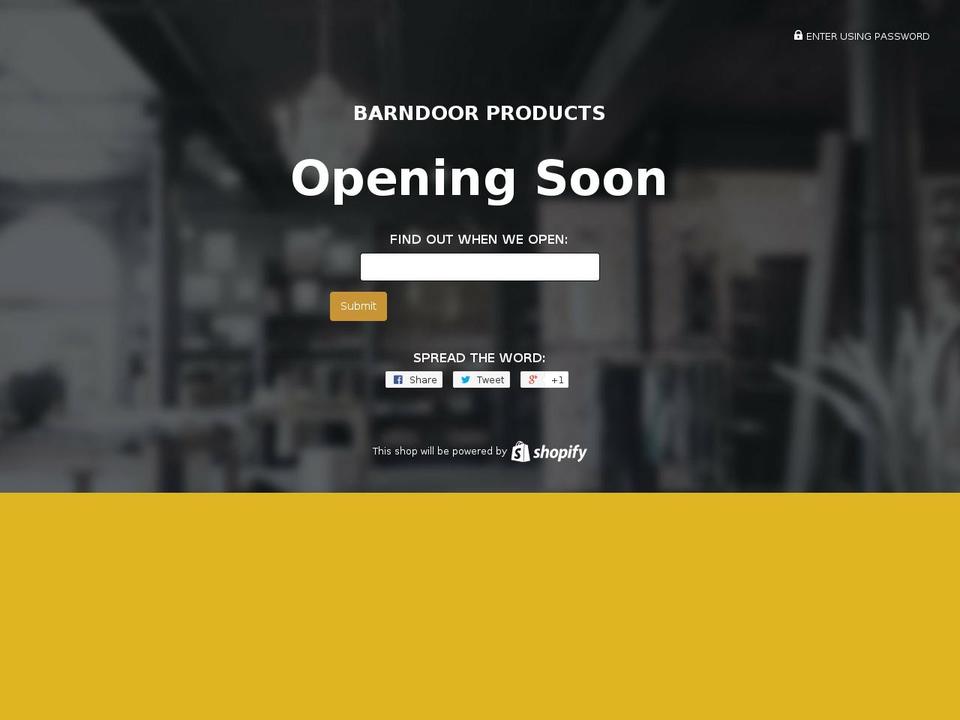 barndoorproducts.com — Shopify storefront screenshot