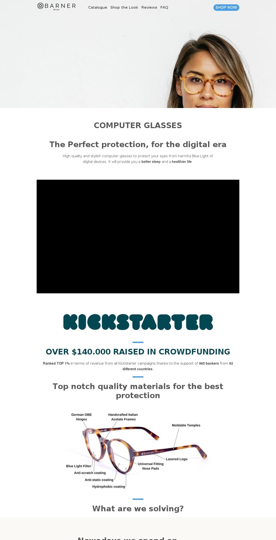barnerbrand.com shopify website screenshot