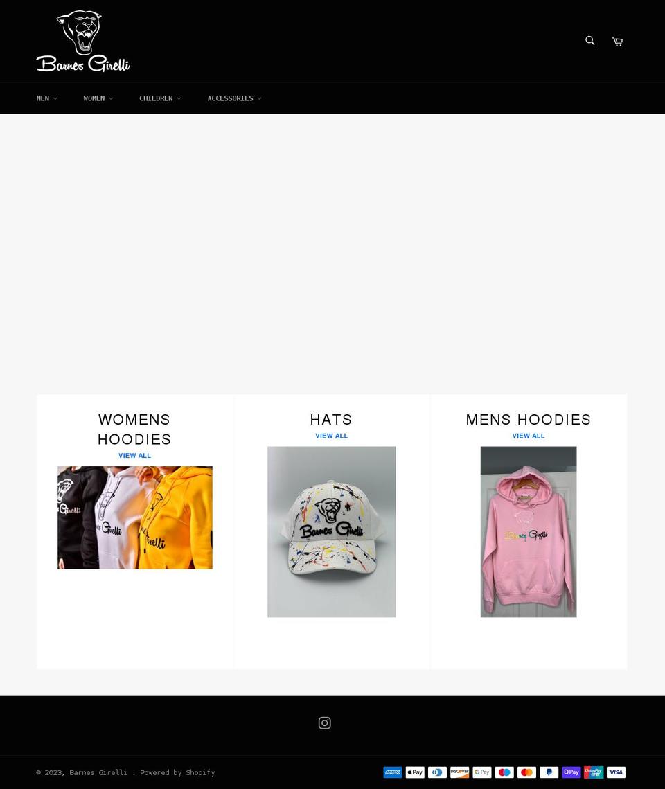 barnesgirelli.co.uk shopify website screenshot