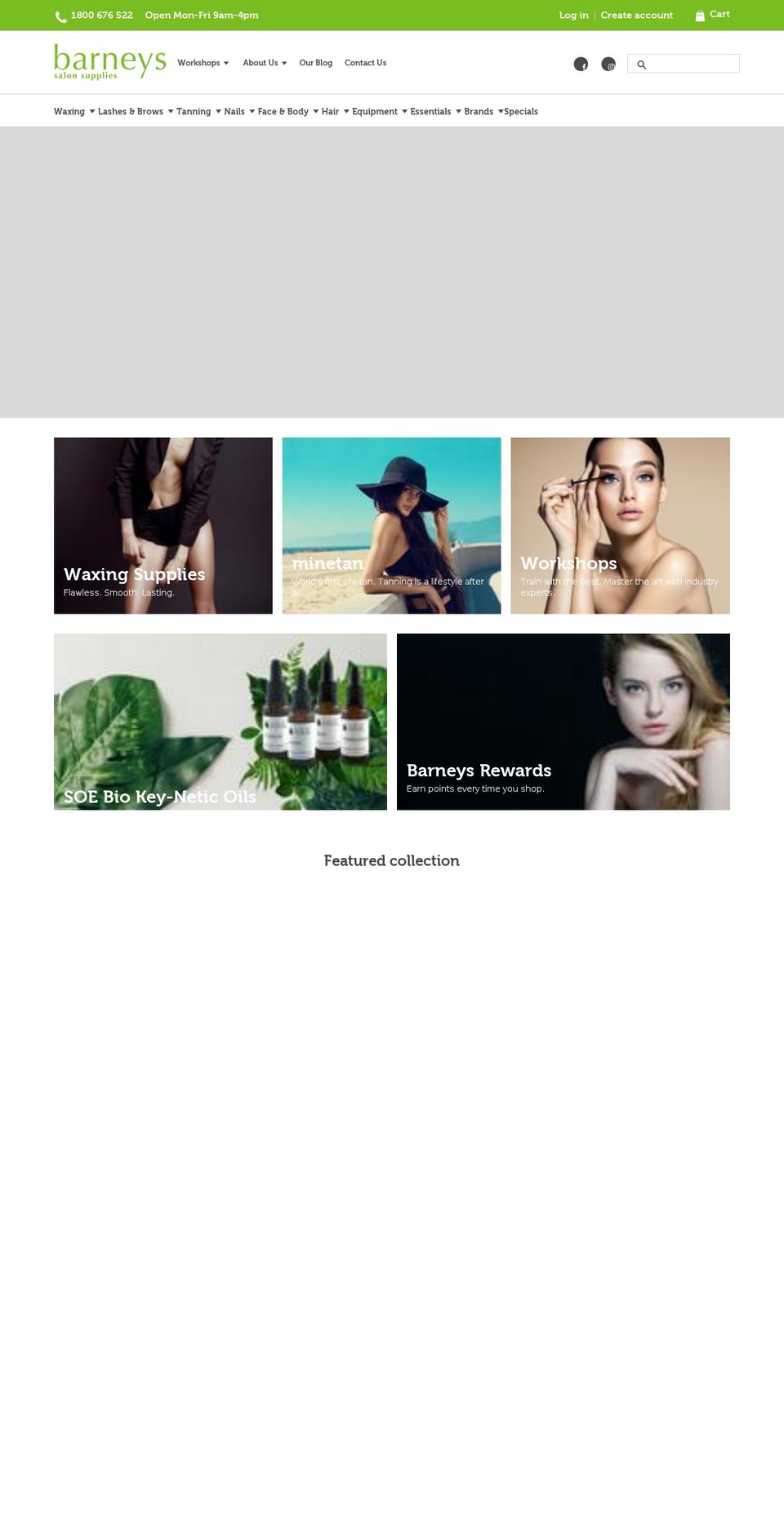 barneyssalonsupplies.com.au shopify website screenshot