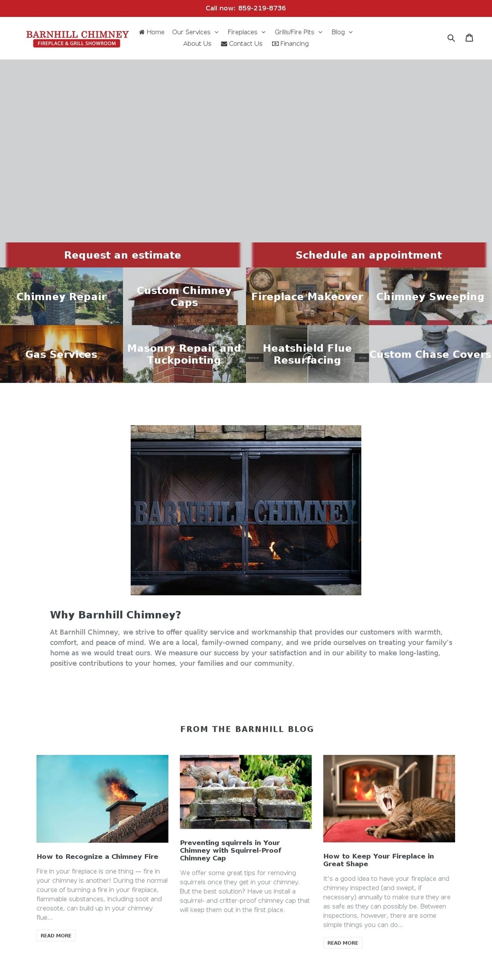 barnhillmetal.com shopify website screenshot