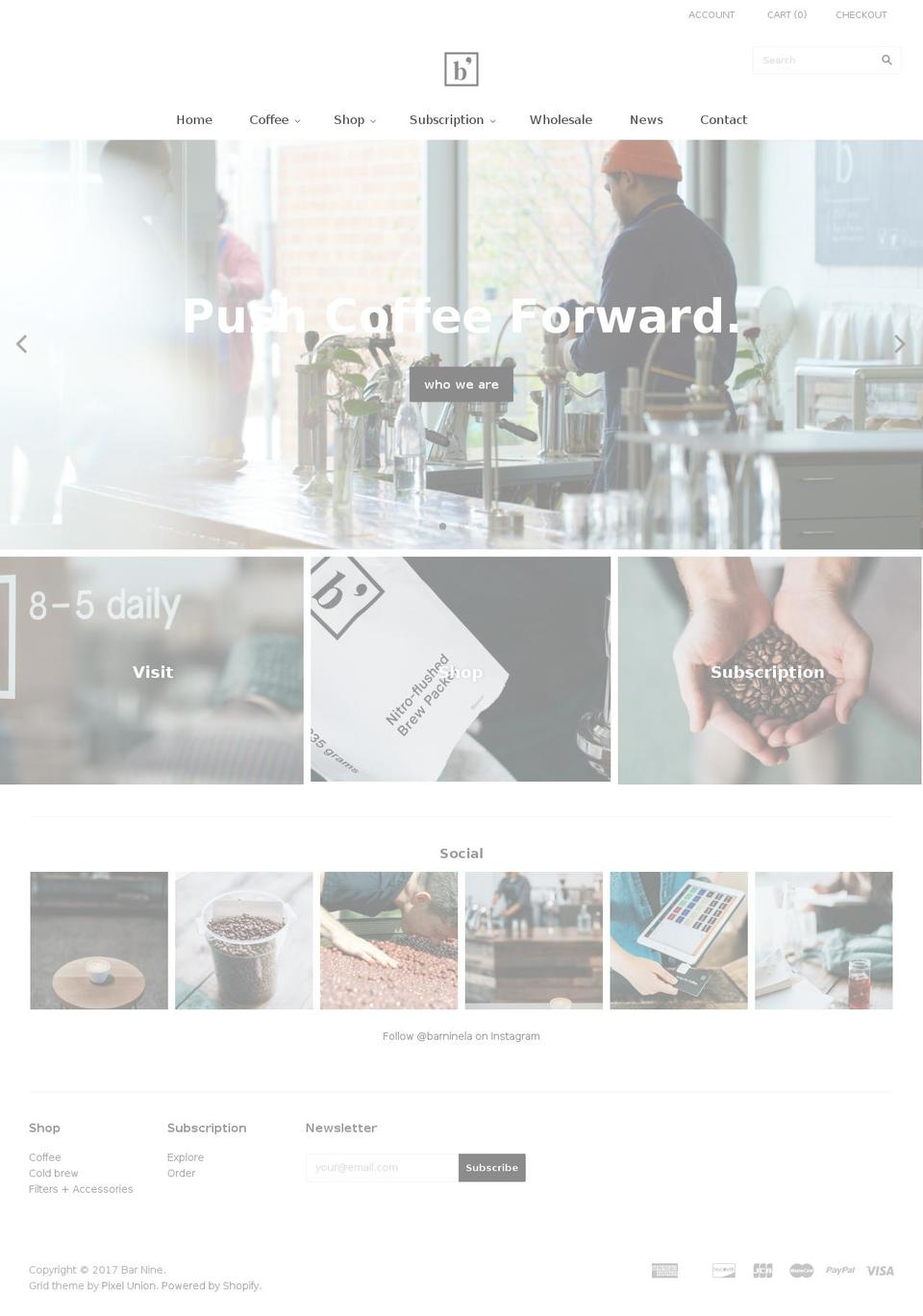 barninecollective.com shopify website screenshot