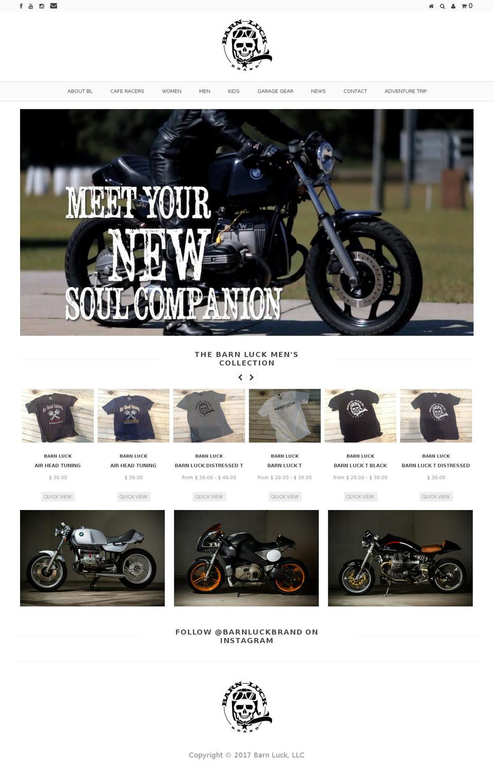 barnluck.com shopify website screenshot
