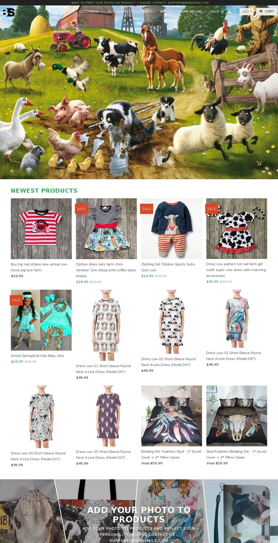 barnsmile.com shopify website screenshot