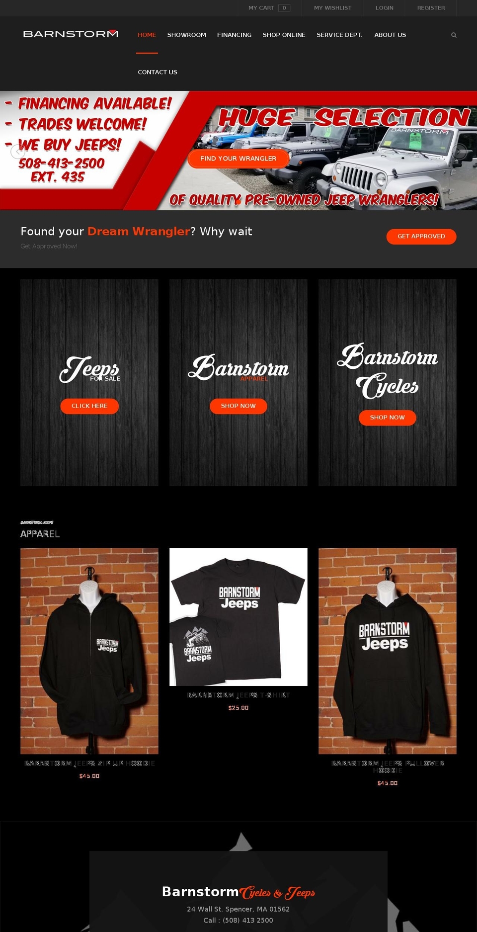 barnstormjeeps.com — Shopify storefront screenshot
