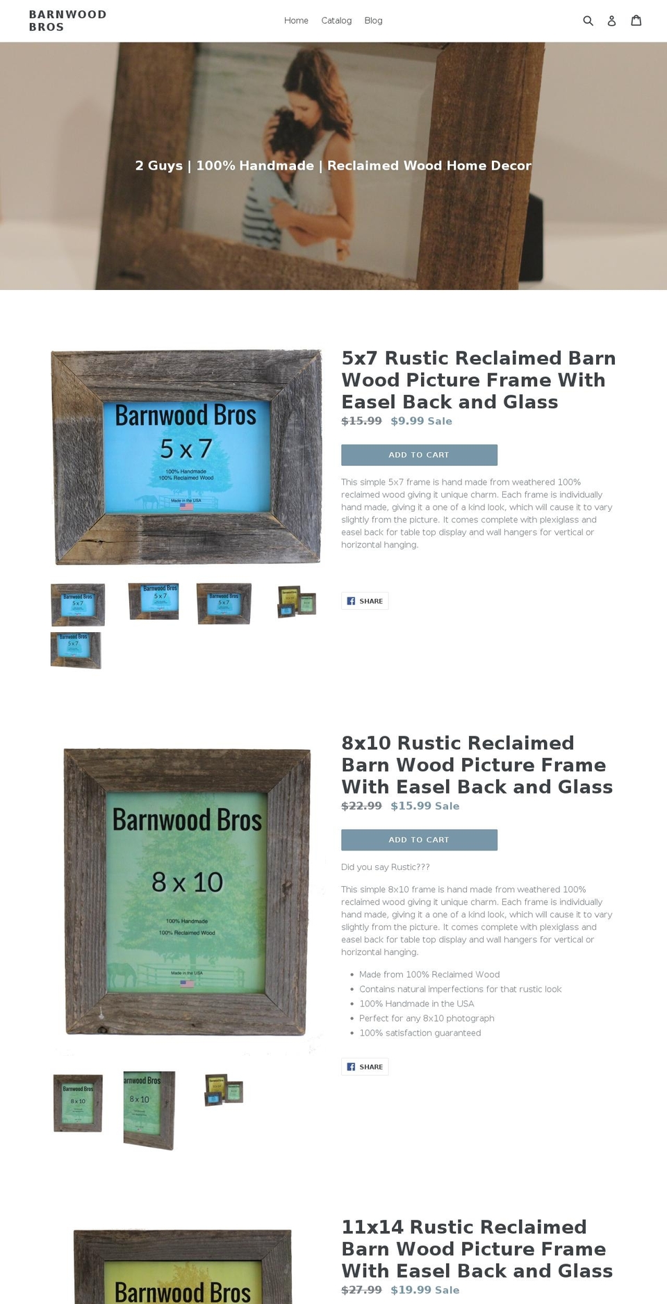 barnwoodbros.com shopify website screenshot