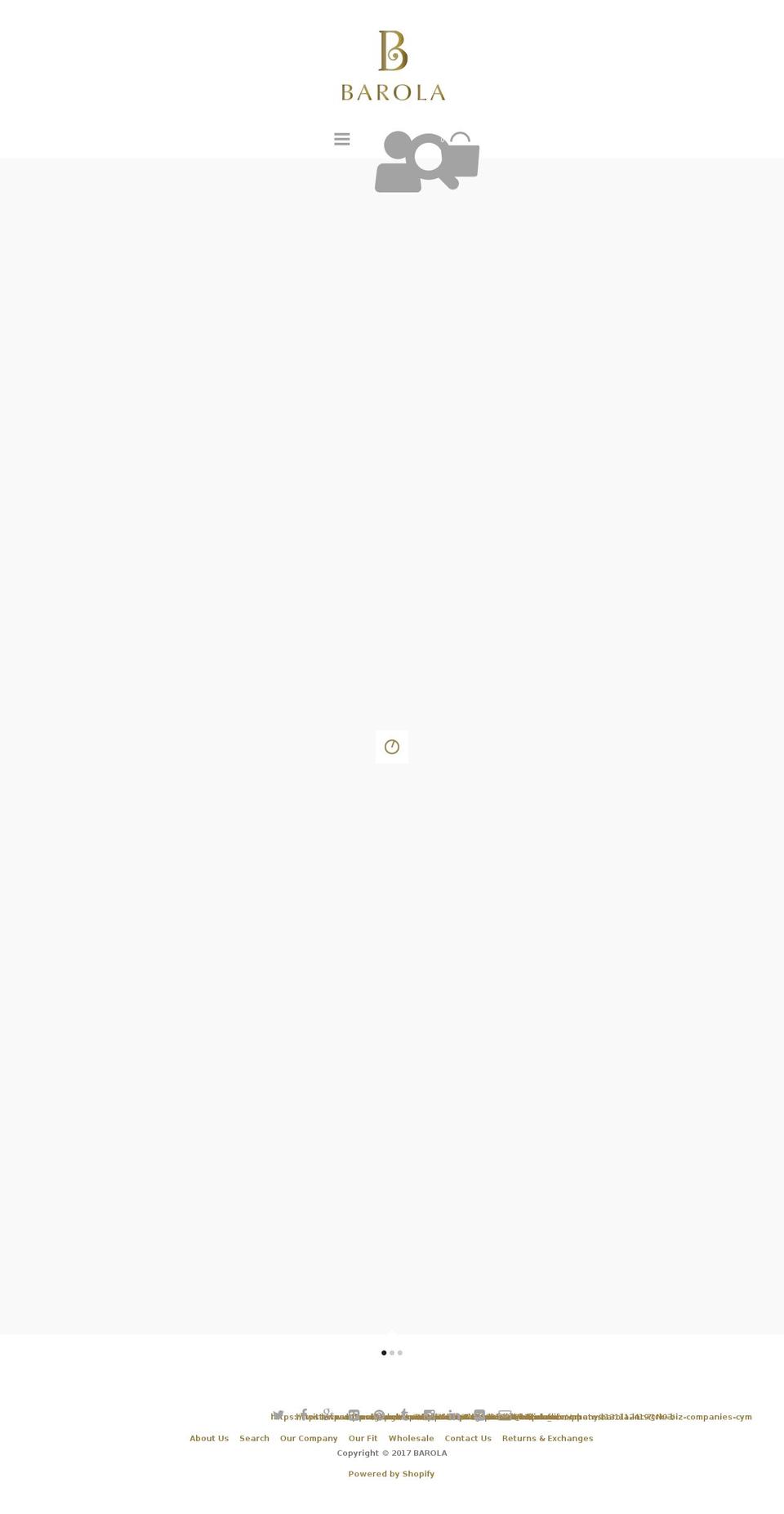 barolabras.com shopify website screenshot