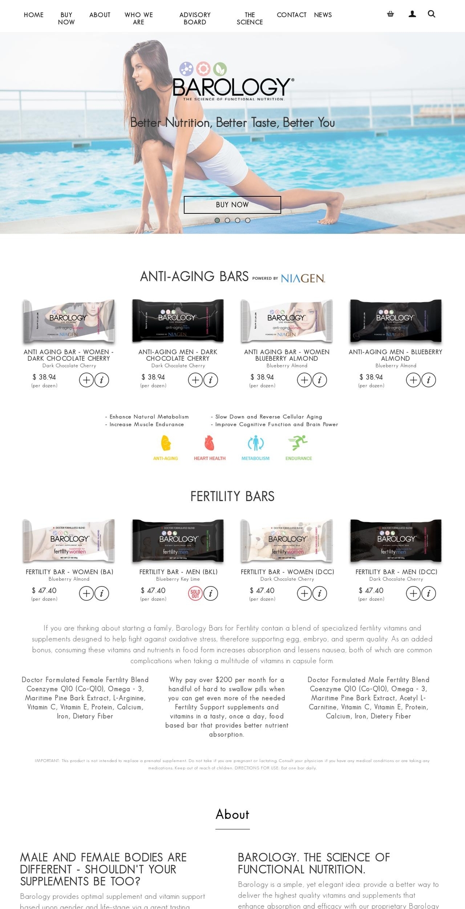 barologybar.net shopify website screenshot