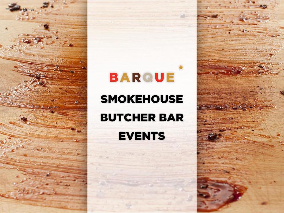 barquesmokehouse.ca shopify website screenshot