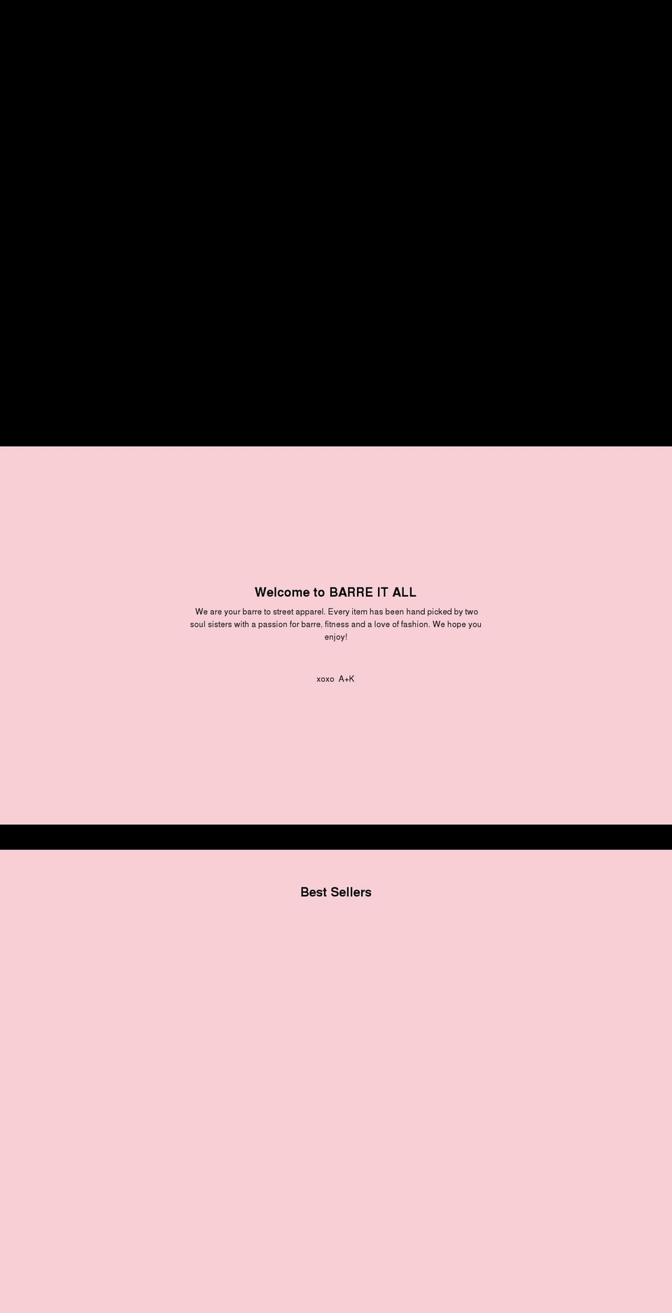 barre-it-all.com shopify website screenshot