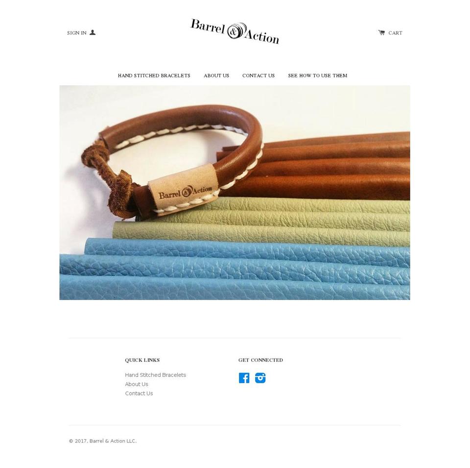barrelandaction.com shopify website screenshot