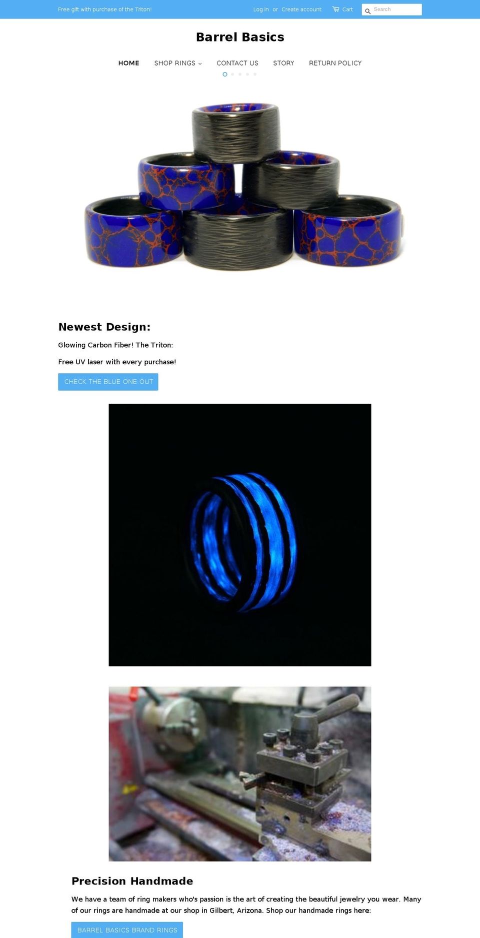 barrelbasics.com — Shopify storefront screenshot