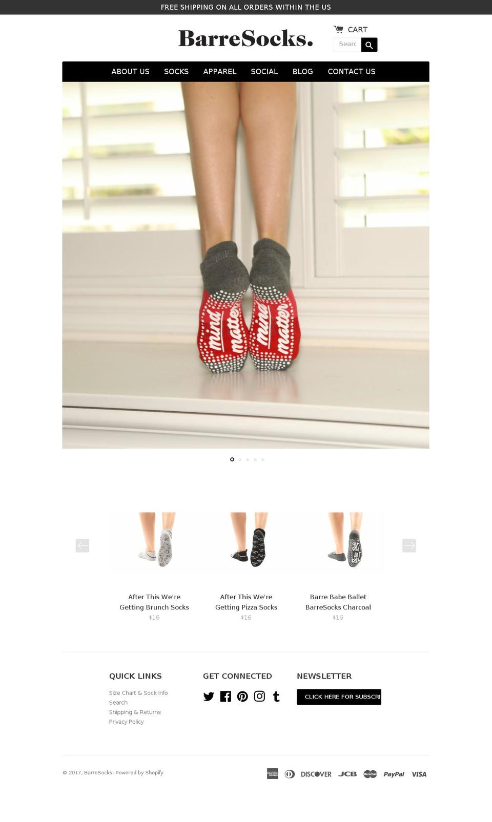 barreshirts.com shopify website screenshot