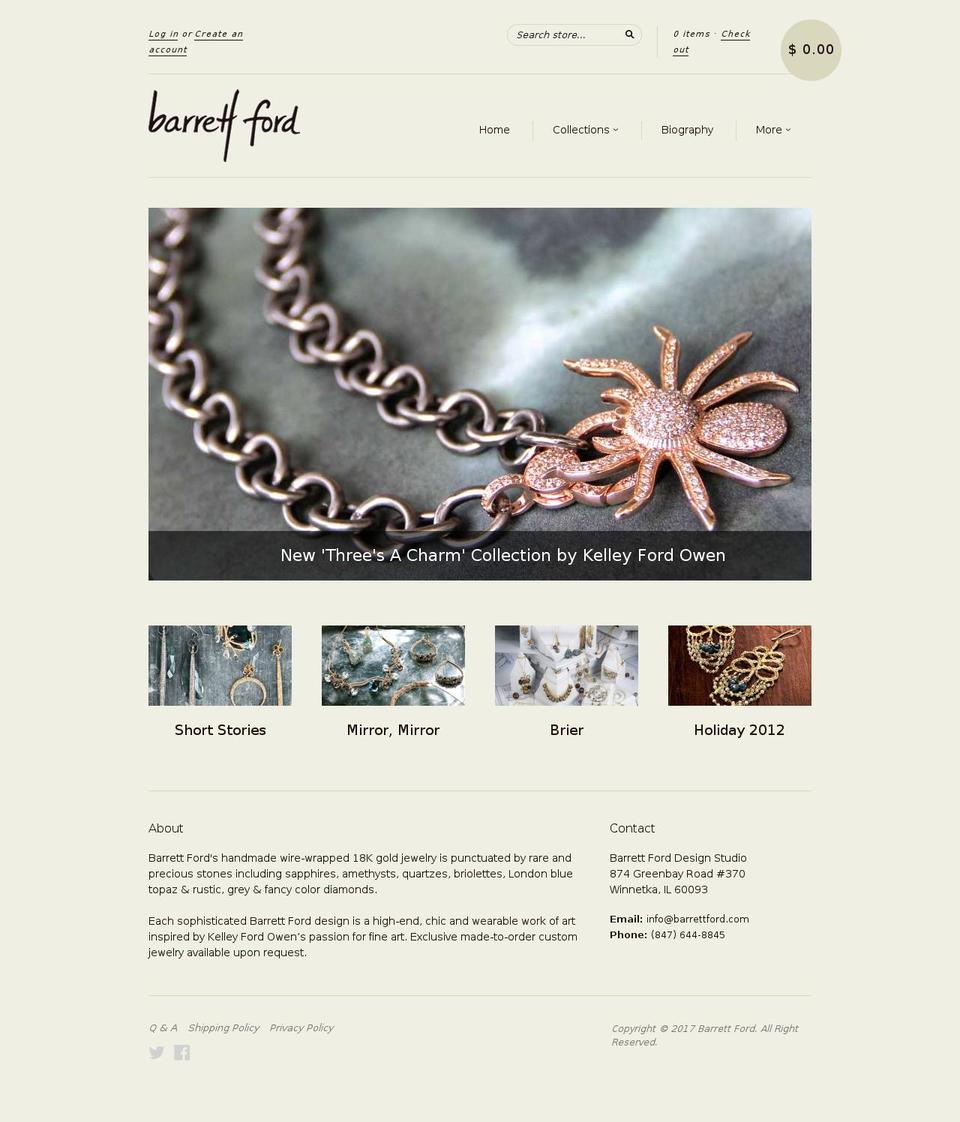 barrettford.com shopify website screenshot