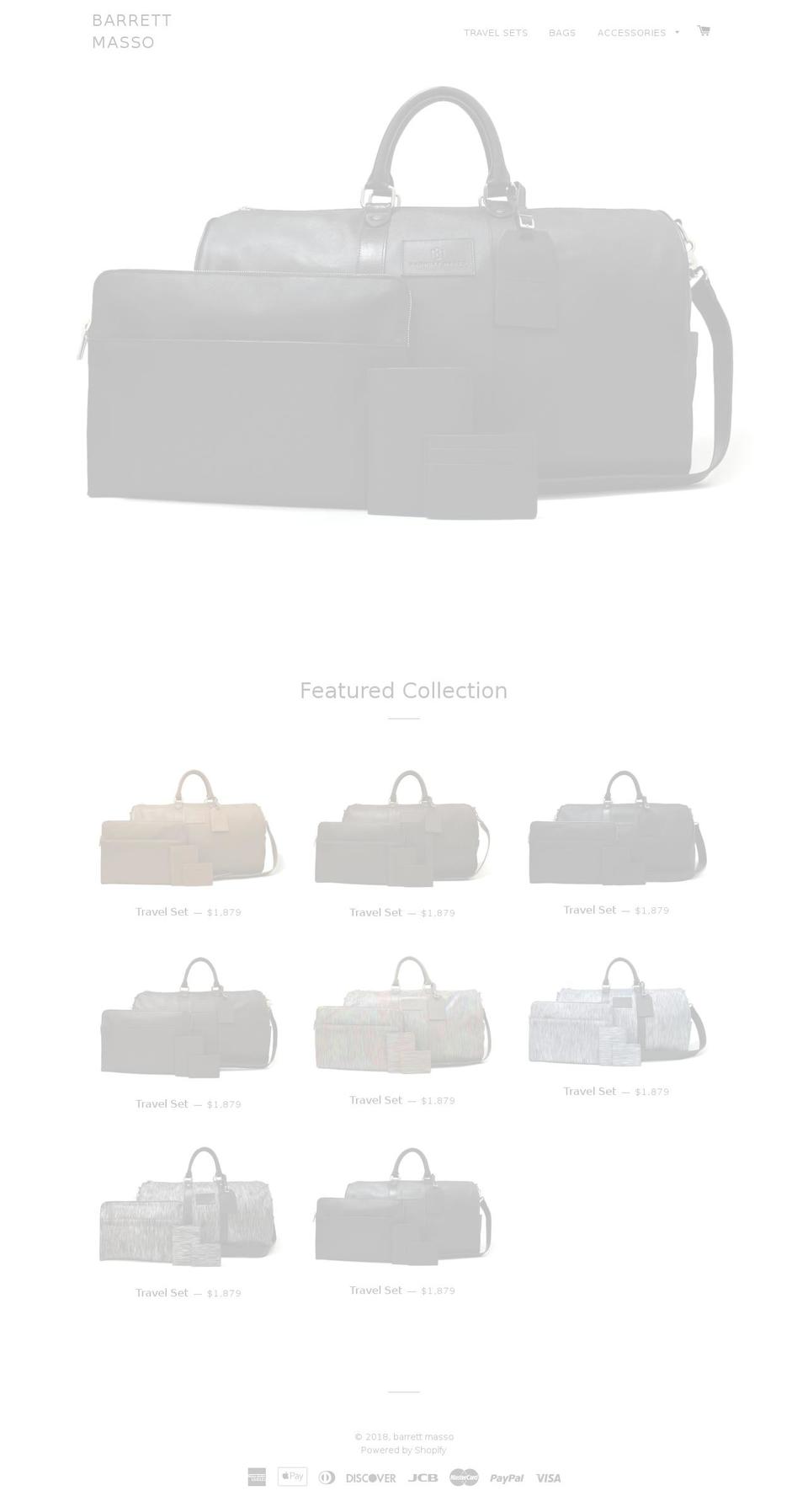 barrettmasso.com — Shopify storefront screenshot