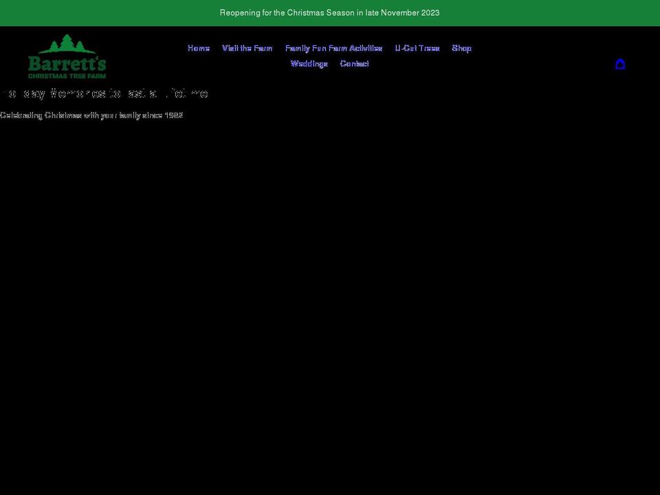barretts-christmas-tree-farm.myshopify.com shopify website screenshot