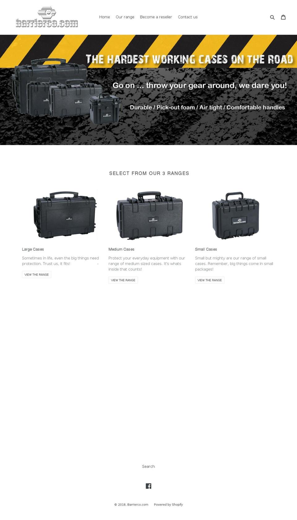 barrierco.com — Shopify storefront screenshot