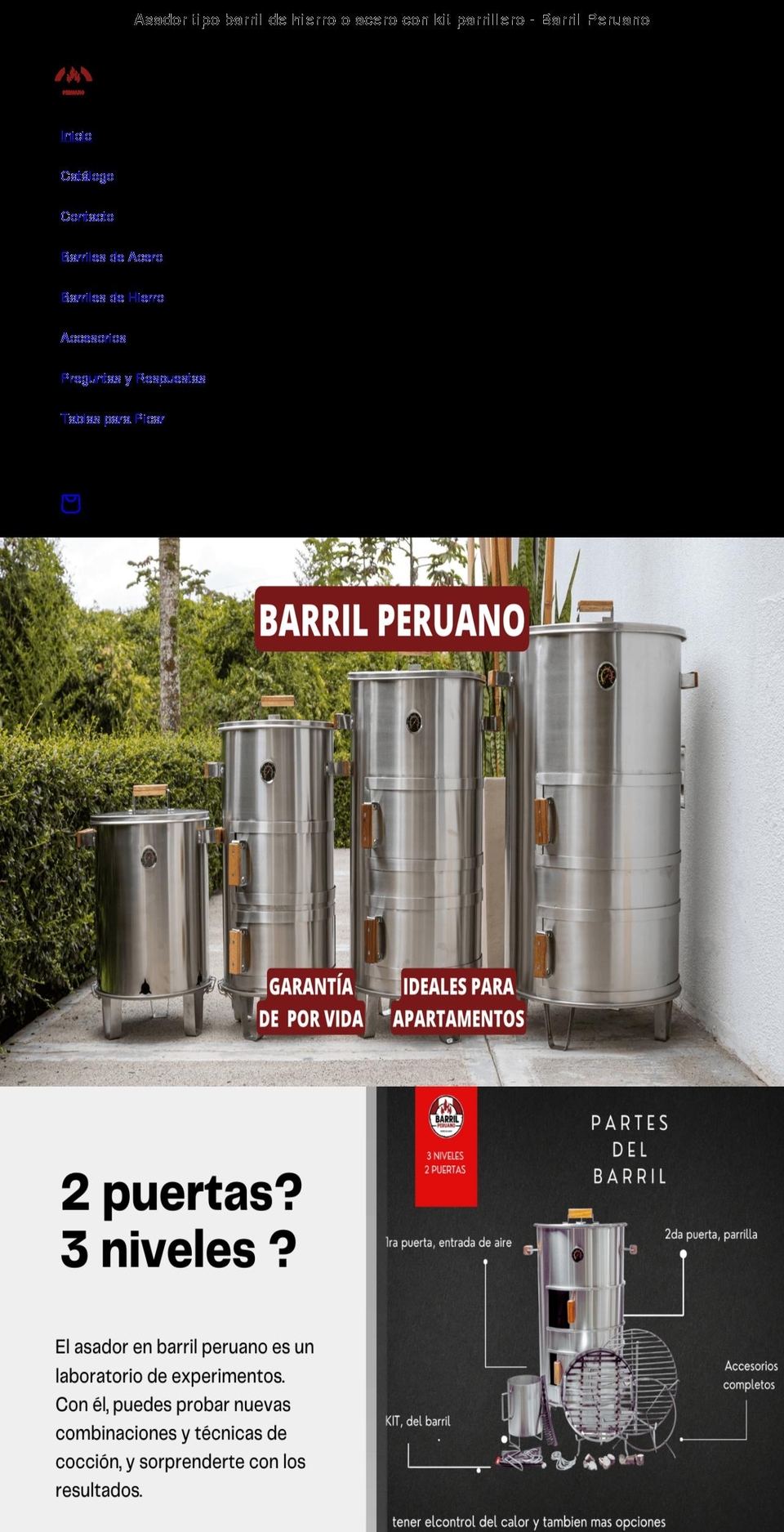 barrilperuano.com shopify website screenshot