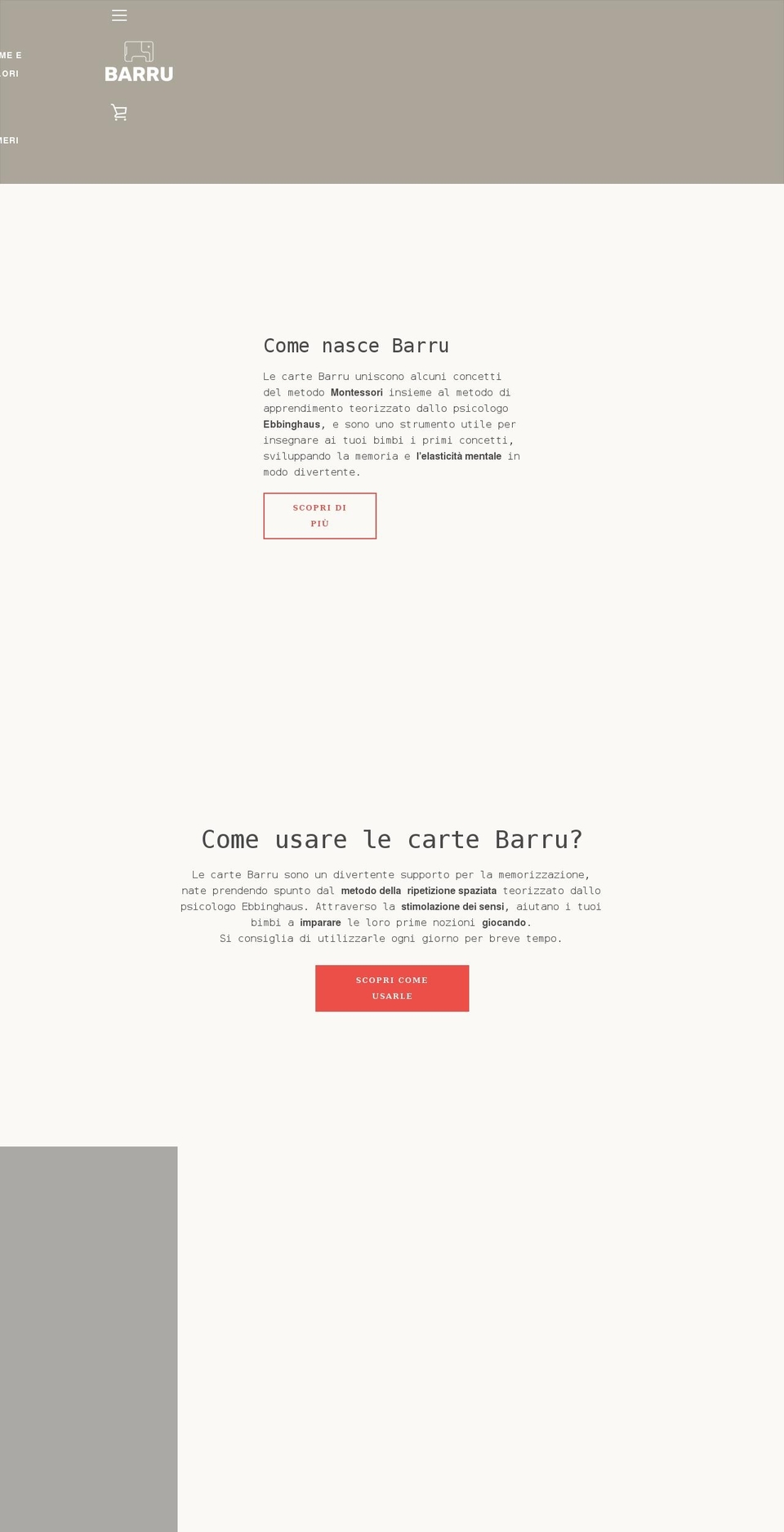 barru.it shopify website screenshot