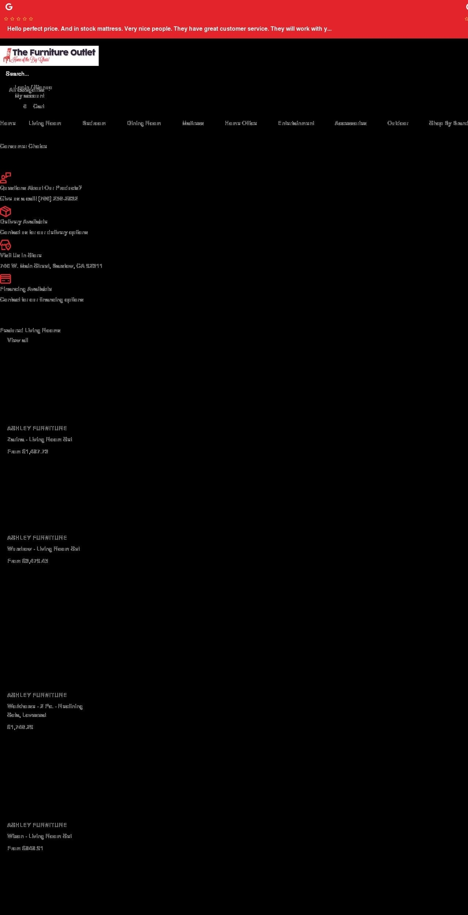 barstowfurniture.com shopify website screenshot