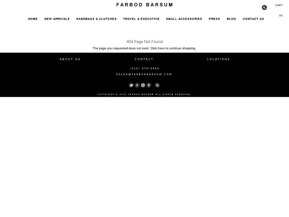 barsumfashiongroup.com shopify website screenshot