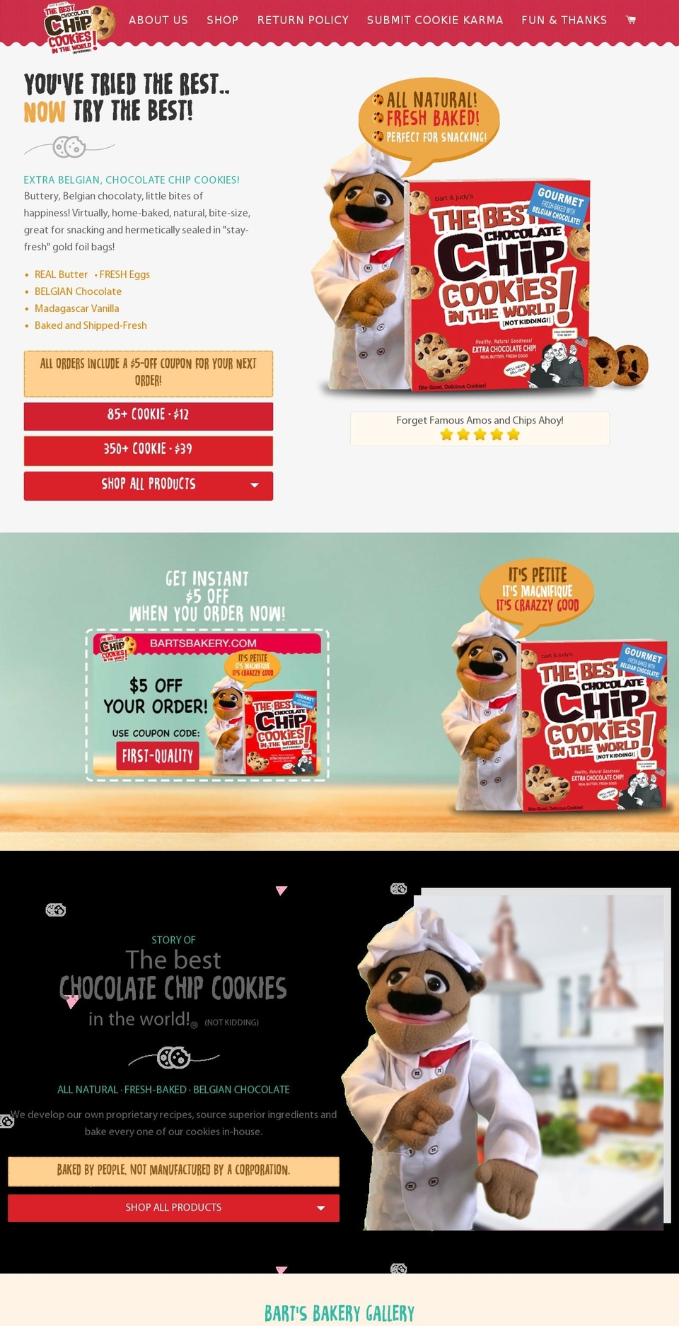 BB Production Pipeline Shopify theme site example bartandjudysbakery.com