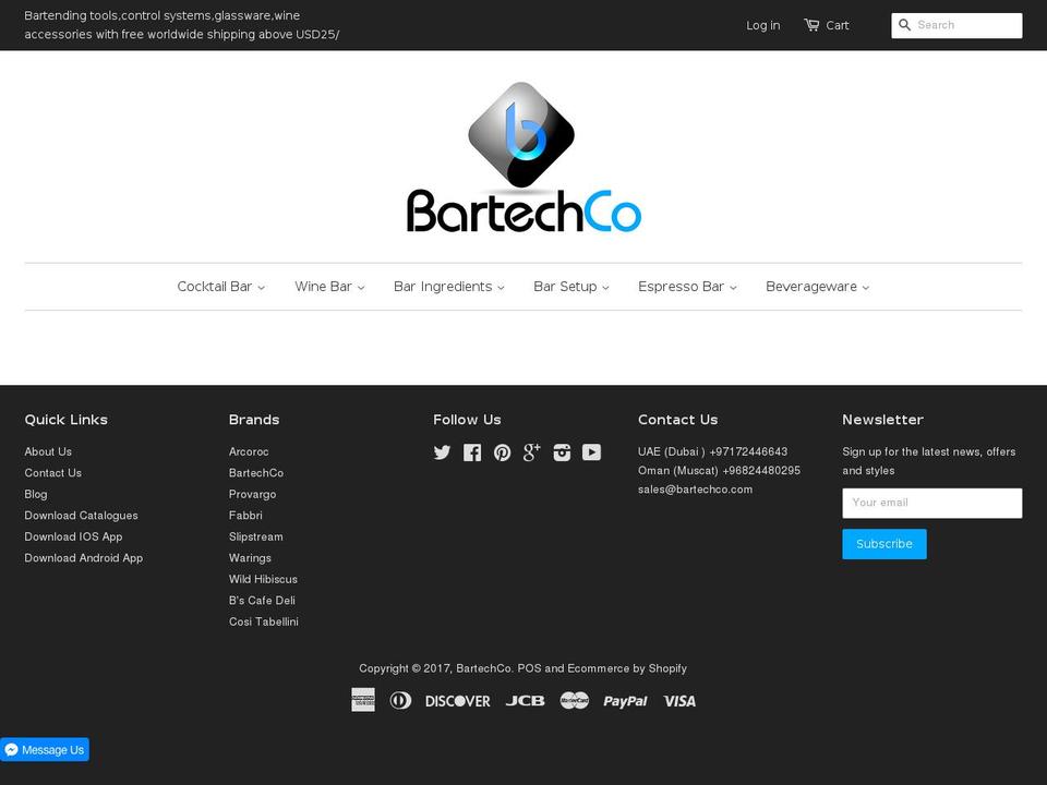 Bartech Co. Shopify theme site example bartechco.com