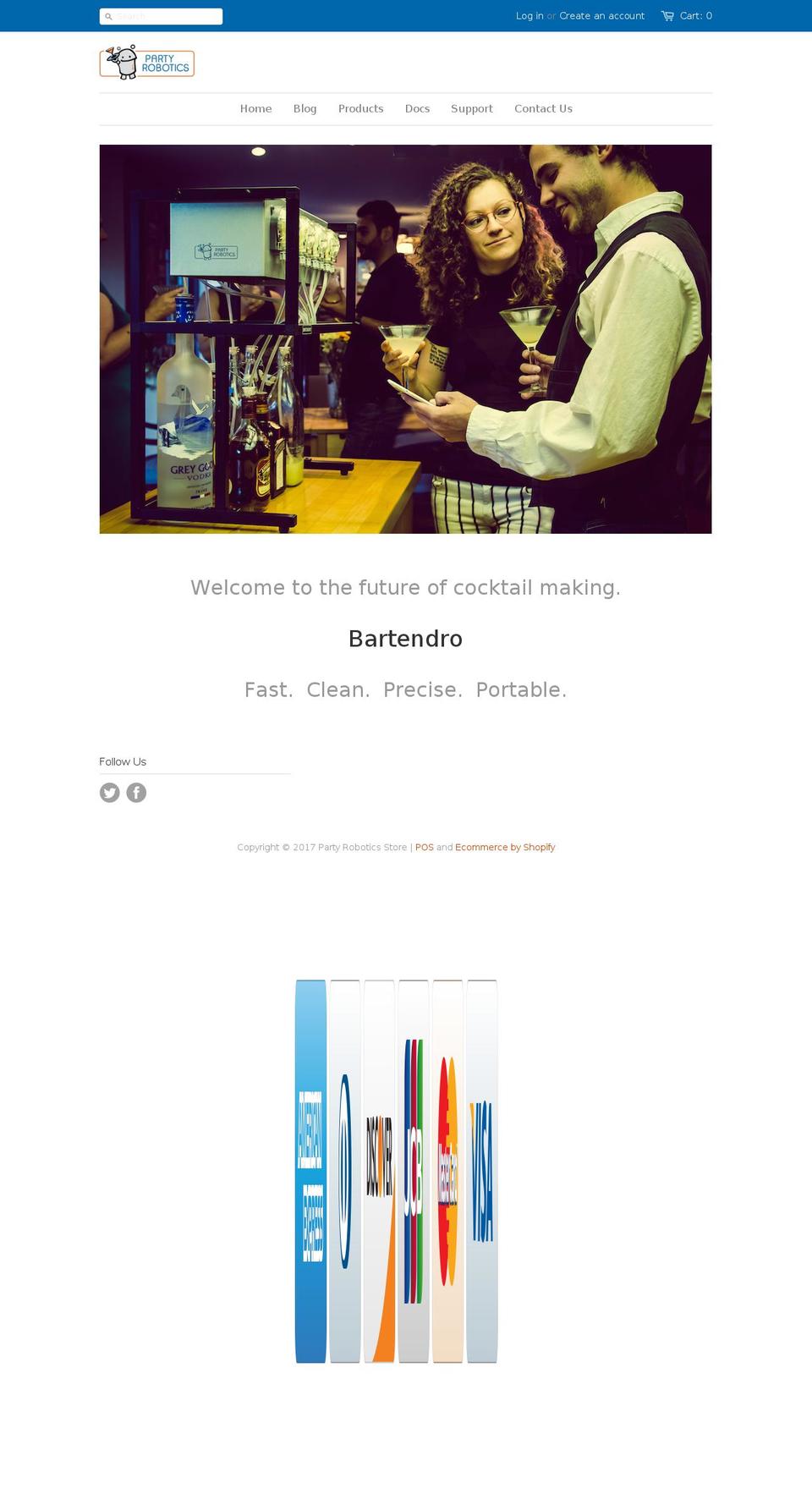 bartendro.com shopify website screenshot
