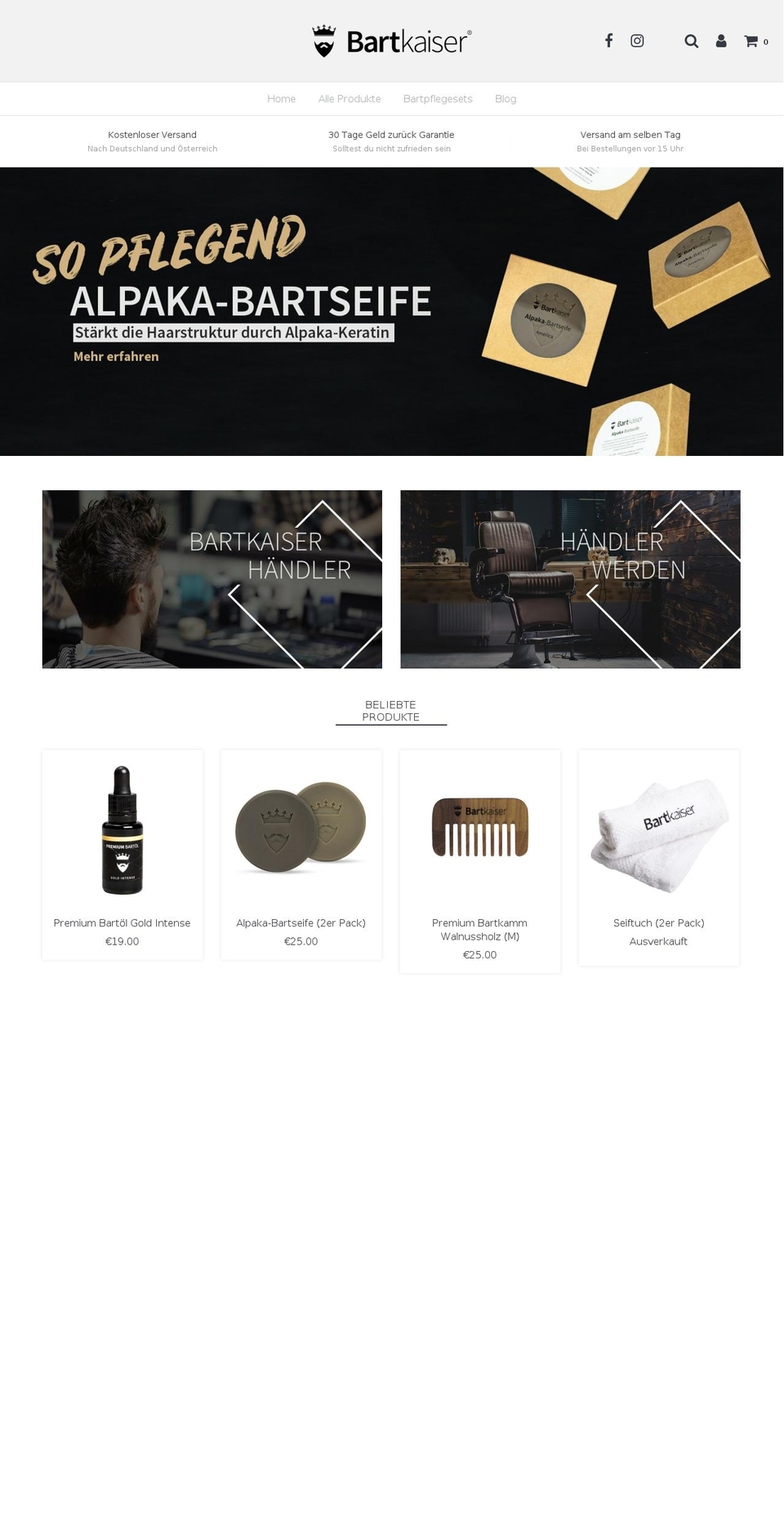 Shop Update 1.1 Shopify theme site example bartkaiser-shop.de