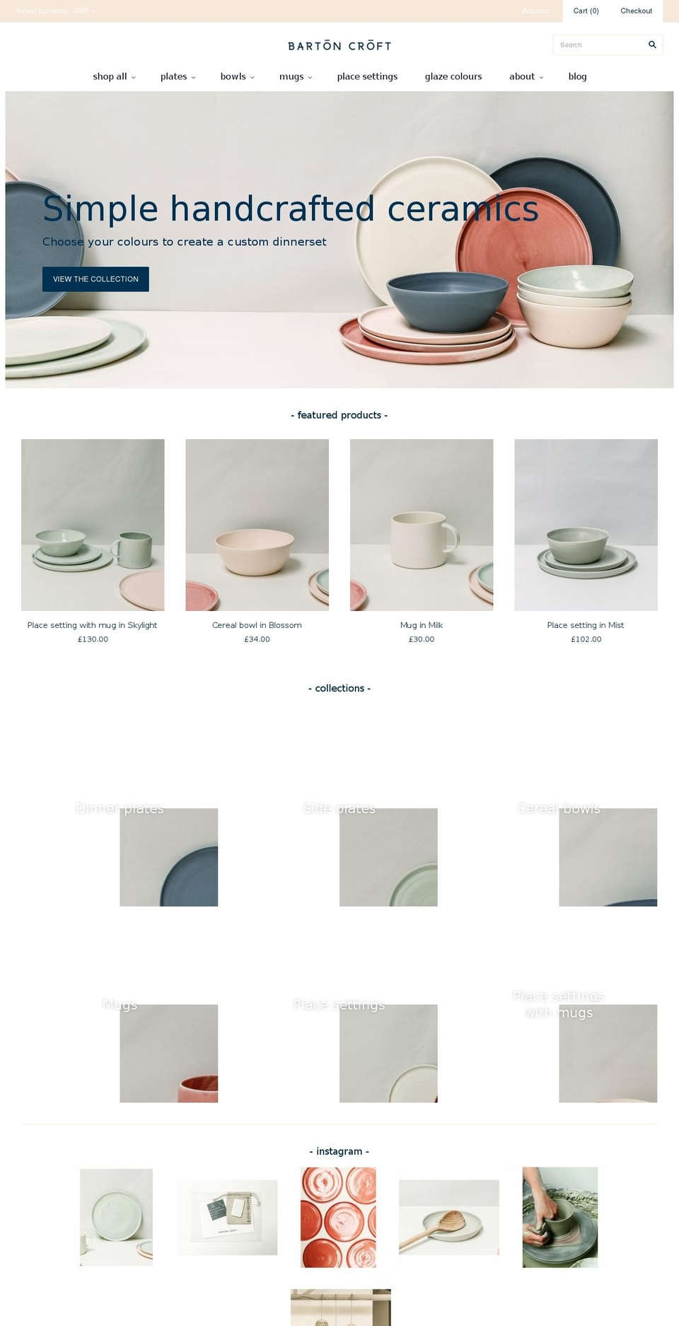 bartoncroft.com — Shopify storefront screenshot